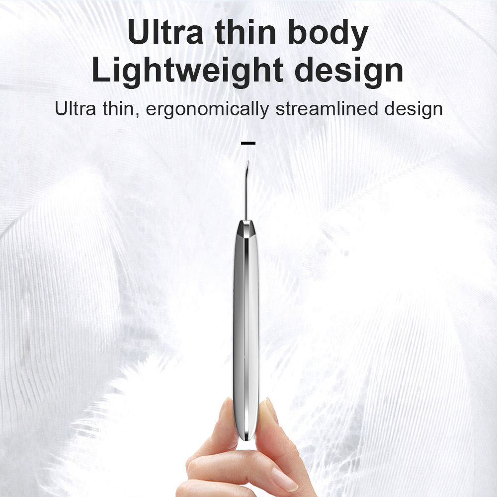 Electric Ultrasonic Skin Scrubber Face Spatula Home Ultrasonic Skin Scrubber Facial Cleaner Handheld Mini Derma Galvanica Tightening Face Scrubber Machine Skin Scrubber USB Ultrasonic